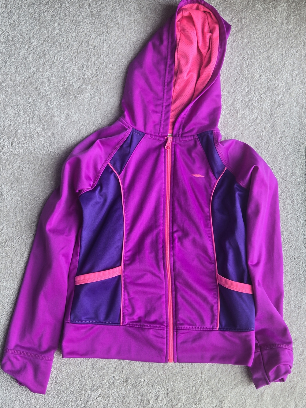 Avia Pink & Purple Hooded Active Lightweight Jacket